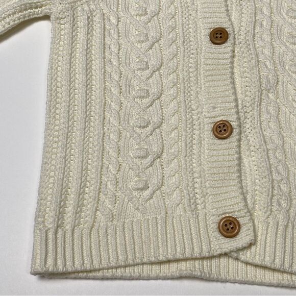 NWT Rachel Zoe Ivory Button Front Knit Cardigan Sweater Size 18 Months - Picture 9 of 11
